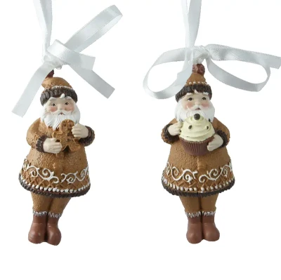 Zawieszka z żywicy - Święty Mikołaj 9 cm fot.7