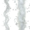 Biały łańcuch choinkowy - BOA - 184 cm