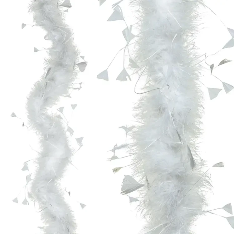 Biały łańcuch choinkowy - BOA - 184 cm