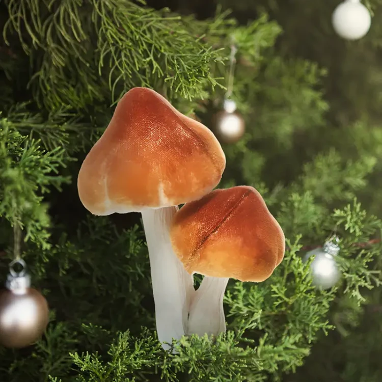 Grzyby leśne - Dekoracja choinkowa na klipsie 9 cm fot.4