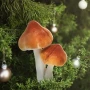 Grzyby leśne - Dekoracja choinkowa na klipsie 9 cm fot.4