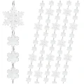 Akrylowa girlanda choinkowa - Płatki Śniegu - 135 cm fot.4