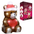 Świąteczna figurka dekoracyjna - Miś - 24 LED 23,2 cm