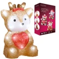 Świąteczna figurka dekoracyjna - Jeleń - 24 LED 23,5 cm