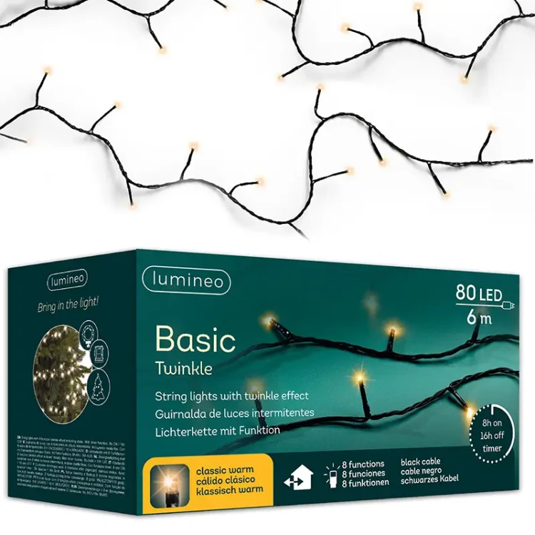 Światełka choinkowe BASIC Twinkle - 8 Funkcyjny programator fot.37
