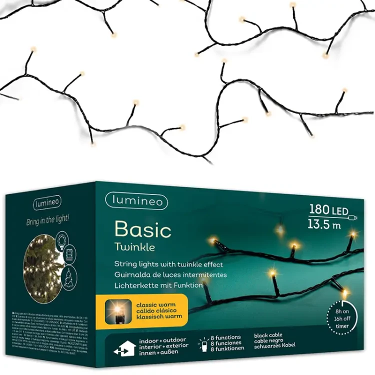 Światełka choinkowe BASIC Twinkle - 8 Funkcyjny programator fot.35