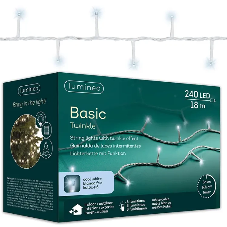 Światełka choinkowe BASIC Twinkle - 8 Funkcyjny programator fot.25