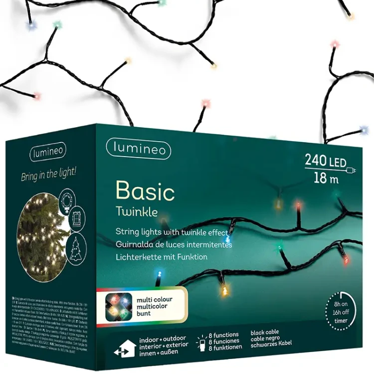 Światełka choinkowe BASIC Twinkle - 8 Funkcyjny programator fot.24
