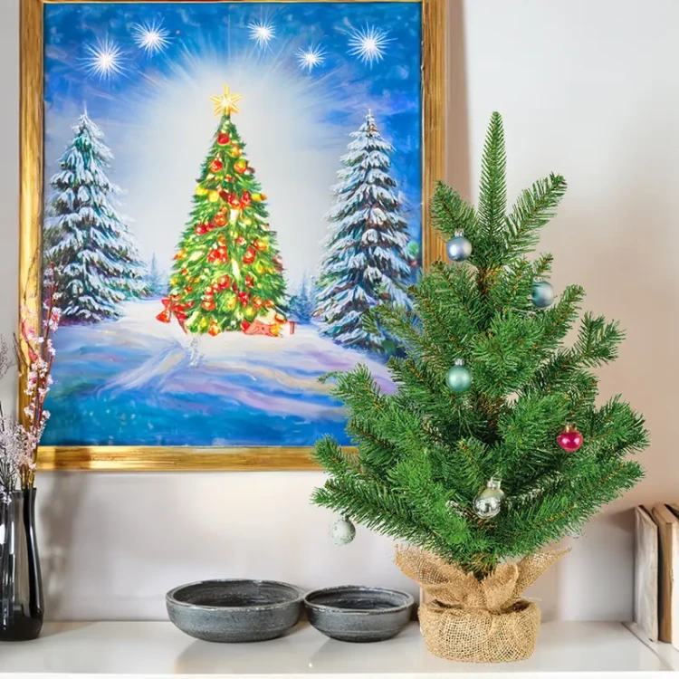 Mała choinka Alba w jucie 60 cm