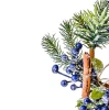 Prószony zielony wianek z jagodami 20 CM