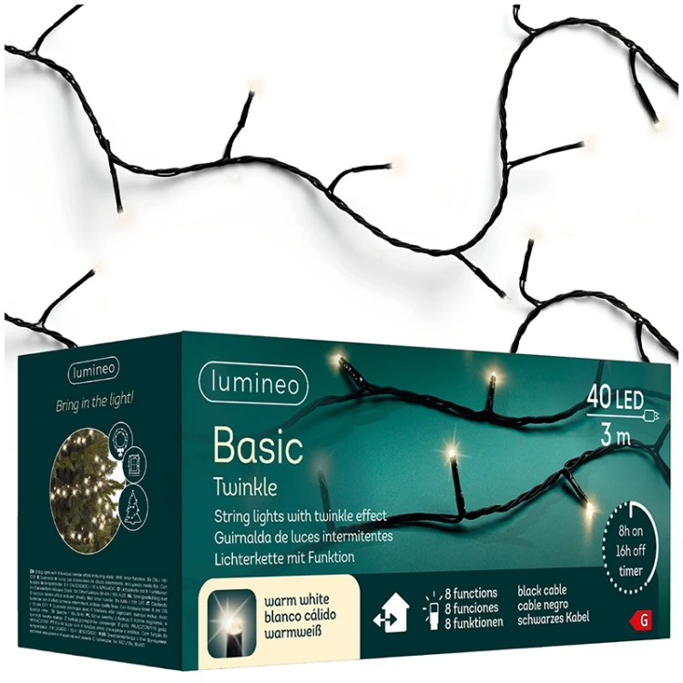Światełka choinkowe BASIC Twinkle - 8 Funkcyjny programator fot.21