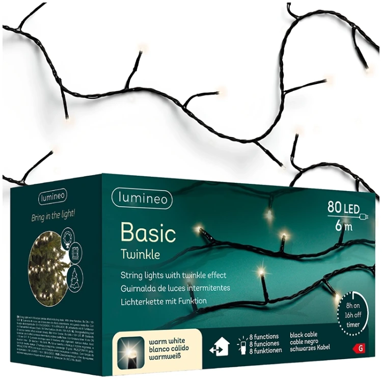 Światełka choinkowe BASIC Twinkle - 8 Funkcyjny programator fot.20