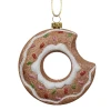 Piernikowy donut - Zawieszka choinkowa z brokatem 10 cm fot.5