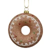 Piernikowy donut - Zawieszka choinkowa z brokatem 10 cm fot.7