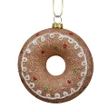 Piernikowy donut - Zawieszka choinkowa z brokatem 10 cm fot.7