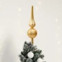 Szklany Szpic Choinkowy Żłobiony 31 cm fot.2