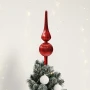 Szklany Szpic Choinkowy Żłobiony 31 cm fot.3