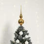 Szklany Szpic Choinkowy 31 cm - Diamenty fot.2