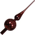 Szklany Szpic Choinkowy 31 cm - Diamenty fot.5