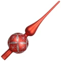 Szklany Szpic Choinkowy 31 cm - Gwiazdki fot.4
