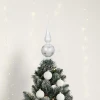 Szklany Szpic Choinkowy 31 cm - Kwiaty fot.2
