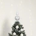 Szklany Szpic Choinkowy 31 cm - Kwiaty fot.2