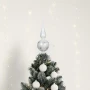 Szklany Szpic Choinkowy 31 cm - Kwiaty fot.2