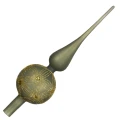 Szklany Szpic Choinkowy 31 cm - Kwiaty fot.3