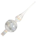 Szklany Szpic Choinkowy 31 cm - Kwiaty fot.4