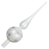 Szklany Szpic Choinkowy 31 cm - Kwiaty fot.5