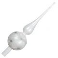 Szklany Szpic Choinkowy 31 cm - Kwiaty fot.5