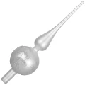 Szklany Szpic Choinkowy 31 cm - Liście fot.4