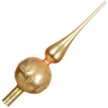 Szklany Szpic Choinkowy 31 cm - Liście fot.5