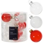 Bombki szklane 6 cm przezroczyste i matowe 15 szt. fot.6