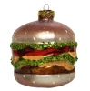 Szklana zawieszka choinkowa - Burger 10,3 cm