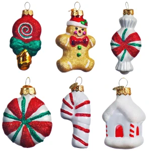 Zestaw Szklanych Zawieszek 7,5 cm - kpl. 6 szt.
