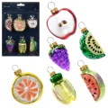 Zestaw Zawieszek Choinkowych - Szklane Owoce Mix 6 szt. fot.5