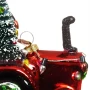 Szklana Kształtka Choinkowa - Traktor z choinką 9,7 cm