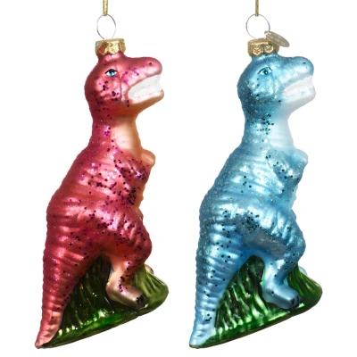Szklana Kształtka Choinkowa - Dinozaur 12,7 cm fot.1
