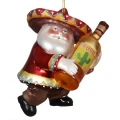 Szklana Zawieszka Choinkowa - Mexico Santa Claus fot.3