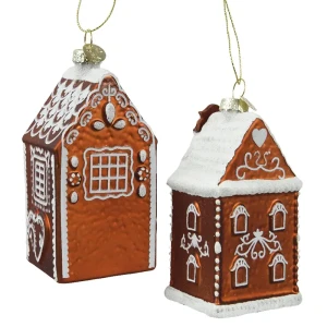 Piernikowe domki - Zawieszki choinkowe 12,3 cm kpl. 2 szt.