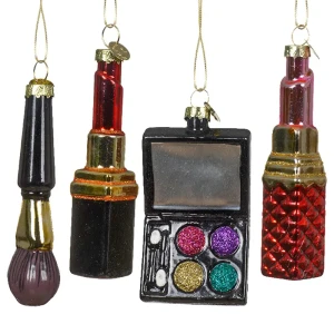 Akcesoria kosmetyczne - Szklane zawieszki choinkowe kpl. 4 szt.