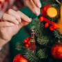Akcesoria kosmetyczne - Szklane zawieszki choinkowe kpl. 4 szt.