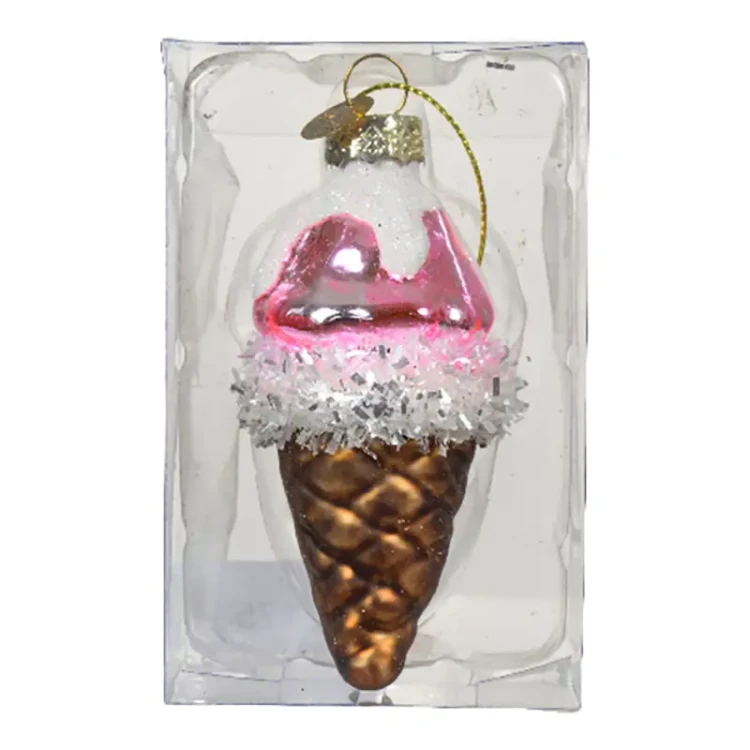 Zawieszki choinkowe - Szklane bombki Lody i muffinki fot.2