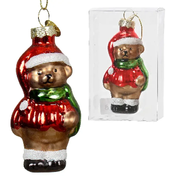 Świąteczne kształtki - Szklane zawieszki 7 cm fot.10