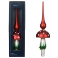 Szklany szpic choinkowy 31 cm - Czerwony Muchmor