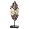 Figurka - Złoto-brązowa maska 44x17x8 cm
