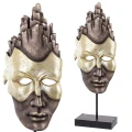 Figurka - Złoto-brązowa maska 44x17x8 cm