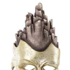 Figurka - Złoto-brązowa maska 44x17x8 cm