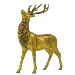 Złoty Jeleń - Figurka dekoracyjna 65x47x14 cm 